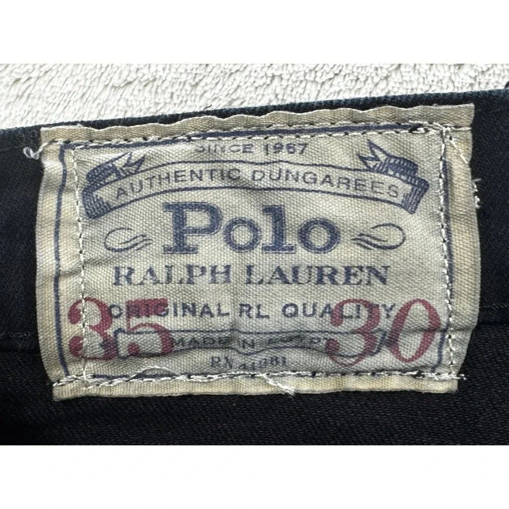 Polo Ralph Lauren Mens Varick Slim Straight Jeans 35/30 Meas: 36x24.5 (READ)